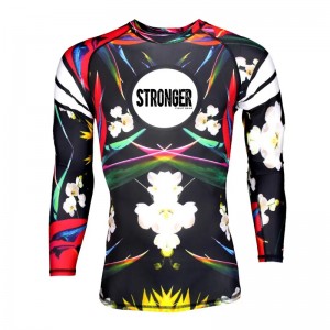 Komfortable børn BJJ GI Rash Guard, udslætvagt for kvinde med fuld udskrivning